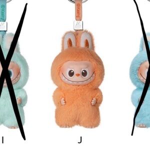 POP MART Vinyl Plush Pendant, Labubu Pin for Love, J